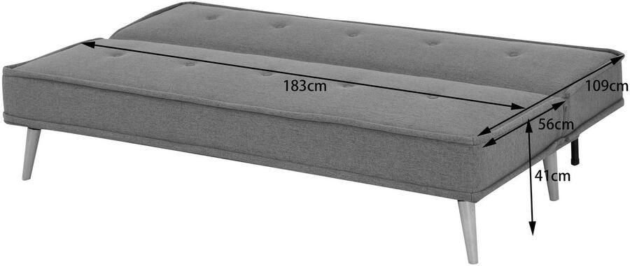 INOSIGN Slaapbank ARBON 183cm opklapbare 3-zits met verstelbare rugleuning en - Foto 13