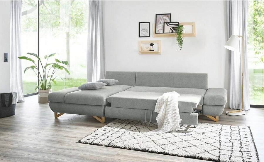 Home affaire Slaapbank City Giron comfortabele slaapbank (ligoppervlak 245 x 138 cm) en bedlade - Foto 7