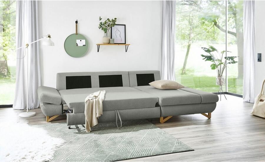 Home affaire Slaapbank City Giron comfortabele slaapbank (ligoppervlak 245 x 138 cm) en bedlade - Foto 8