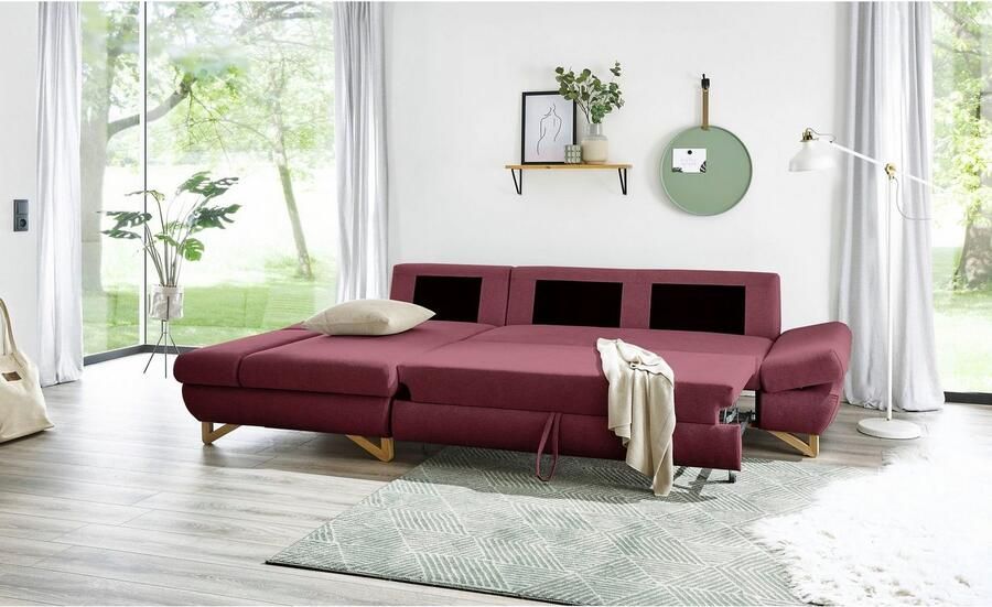 Home affaire Slaapbank City Giron comfortabele slaapbank (ligoppervlak 245 x 138 cm) en bedlade - Foto 7