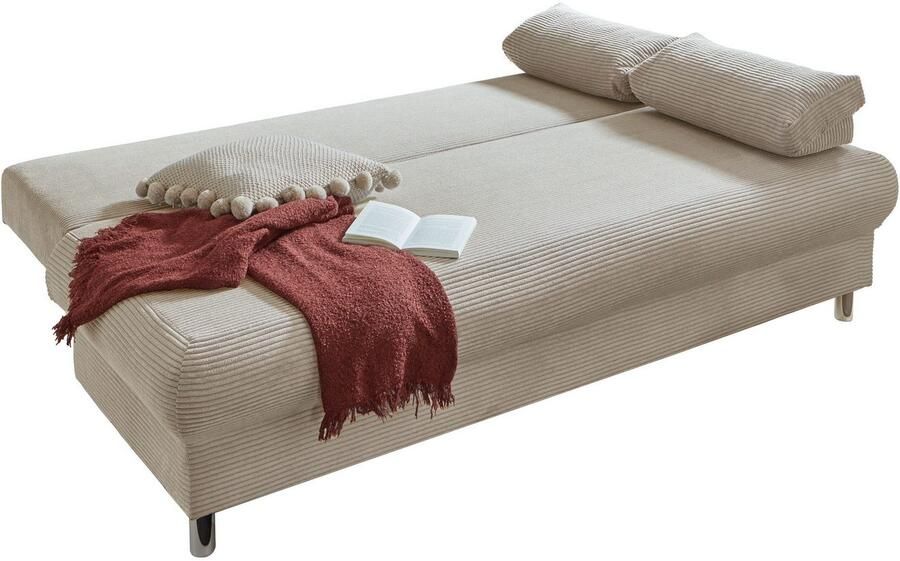 INOSIGN Slaapbank Como 2-zits pocketvering breedte 196 cm incl. rug- en armleuningkussens - Foto 3