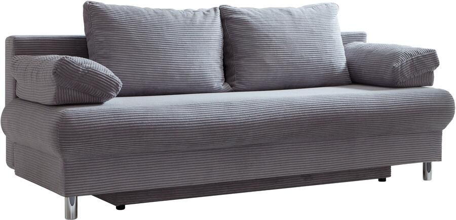 INOSIGN Slaapbank Como 2-zits pocketvering breedte 196 cm incl. rug- en armleuningkussens - Foto 4