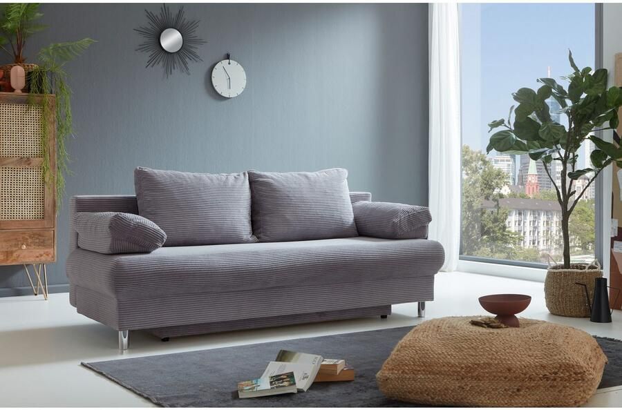 INOSIGN Slaapbank Como 2-zits pocketvering breedte 196 cm incl. rug- en armleuningkussens - Foto 2