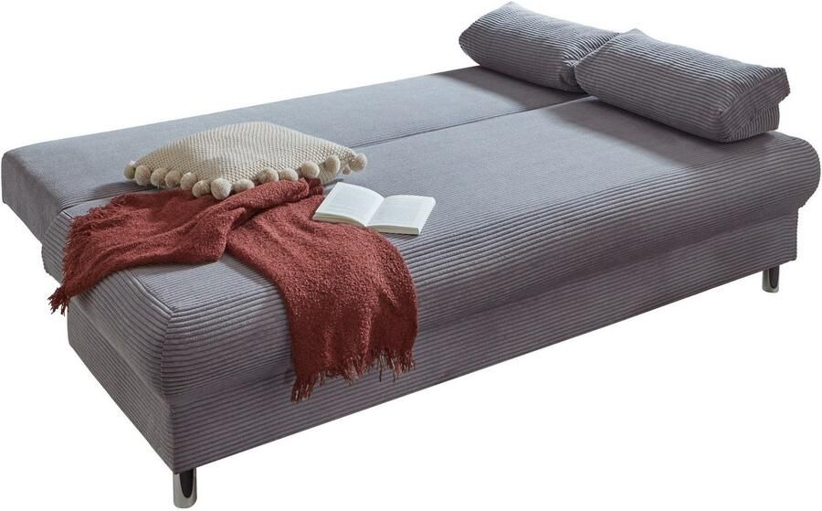 INOSIGN Slaapbank Como 2-zits pocketvering breedte 196 cm incl. rug- en armleuningkussens - Foto 3