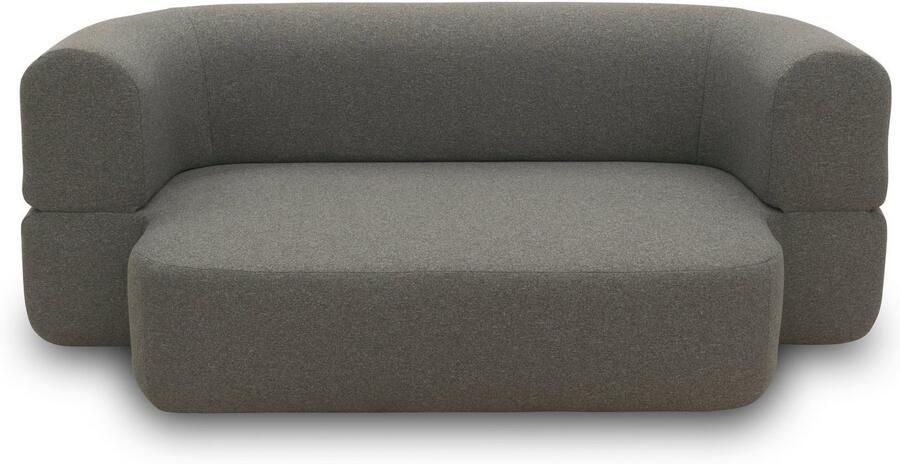 INOSIGN Slaapbank Denair ovaal pocketvering slaapbank organisch design. Breedte 208cm 2-zitsbank kan worden omgevormd tot een ligoppervlak door hem neer te klappen - Foto 8