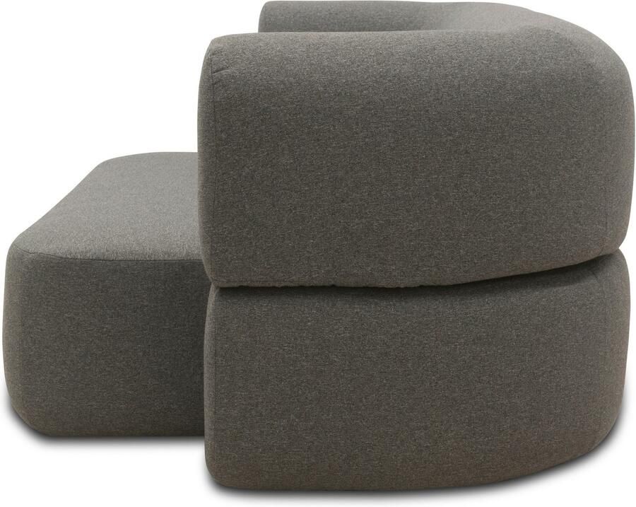 INOSIGN Slaapbank Denair ovaal pocketvering slaapbank organisch design. Breedte 208cm 2-zitsbank kan worden omgevormd tot een ligoppervlak door hem neer te klappen - Foto 2