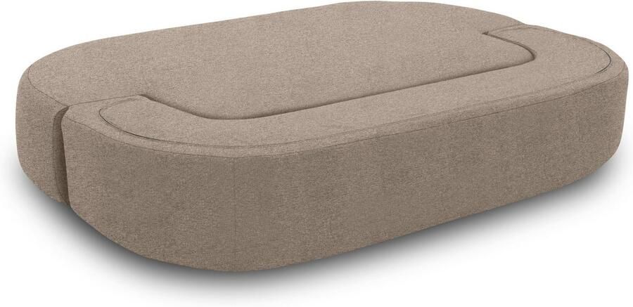 INOSIGN Slaapbank Denair ovaal pocketvering slaapbank organisch design. Breedte 208cm 2-zitsbank kan worden omgevormd tot een ligoppervlak door hem neer te klappen - Foto 8