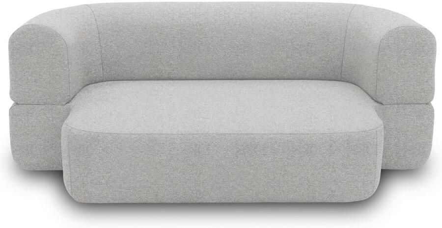 INOSIGN Slaapbank Denair ovaal pocketvering slaapbank organisch design. Breedte 208cm 2-zitsbank kan worden omgevormd tot een ligoppervlak door hem neer te klappen - Foto 7