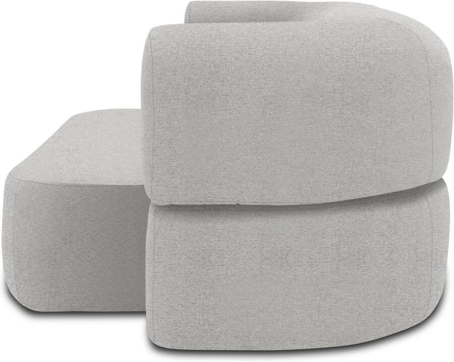 INOSIGN Slaapbank Denair ovaal pocketvering slaapbank organisch design. Breedte 208cm 2-zitsbank kan worden omgevormd tot een ligoppervlak door hem neer te klappen - Foto 2