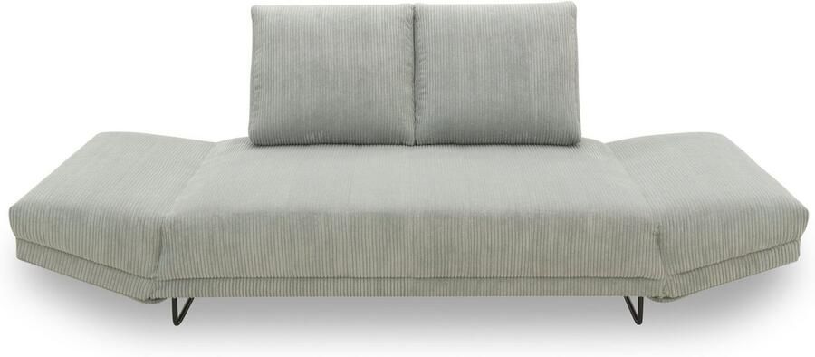 INOSIGN Slaapbank Jadelyn met inklapbare armleuningen slaapbank met pocketvering Breedte 250cm Binnenvering ribfluwelen bekleding incl. 2 armleuningkussens ligoppervlak 97 x 250 cm - Foto 6