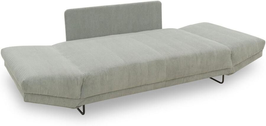 INOSIGN Slaapbank Jadelyn met inklapbare armleuningen slaapbank met pocketvering Breedte 250cm Binnenvering ribfluwelen bekleding incl. 2 armleuningkussens ligoppervlak 97 x 250 cm - Foto 5