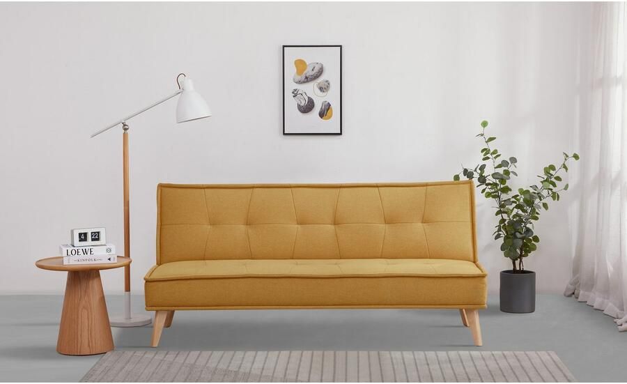 INOSIGN Slaapbank MENDOTA 181 cm 3-zits met slaapfunctie verstelbare rugleuning inklapmechanisme geweven stof - Foto 5