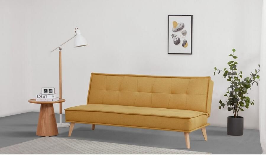 INOSIGN Slaapbank MENDOTA 181 cm 3-zits met slaapfunctie verstelbare rugleuning inklapmechanisme geweven stof - Foto 7