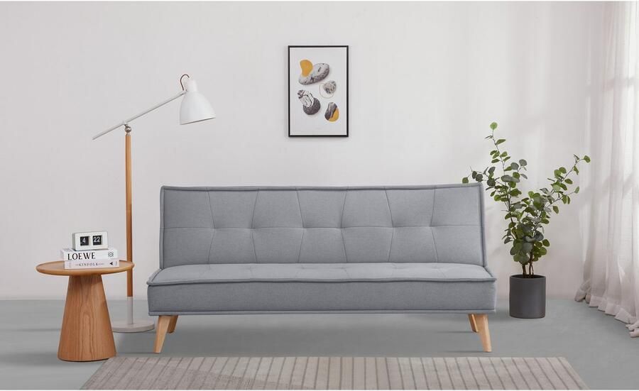 INOSIGN Slaapbank MENDOTA 181 cm 3-zits met slaapfunctie verstelbare rugleuning inklapmechanisme geweven stof - Foto 5