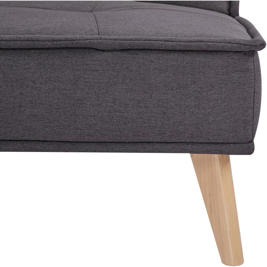 INOSIGN Slaapbank MENDOTA 181 cm 3-zits met slaapfunctie verstelbare rugleuning inklapmechanisme geweven stof