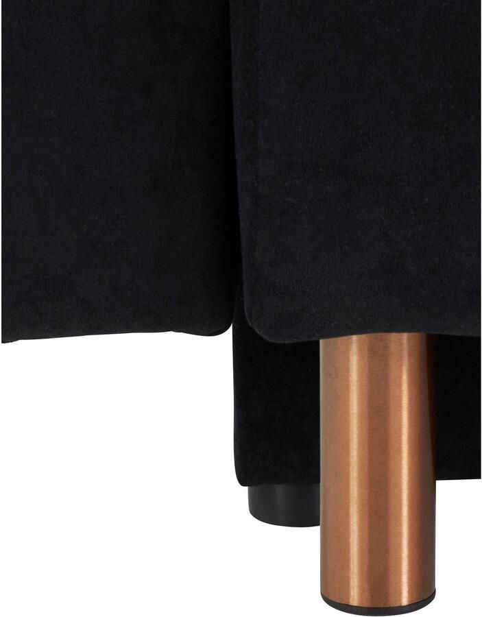 INOSIGN Slaapbank Nordic met binnenvering en metalen poten stiksels op de zitting