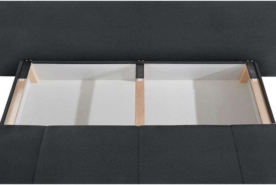 INOSIGN Slaapbank Pumo met boxspringuitvoering slaapfunctie en bedkist met binnenvering