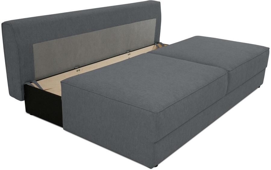 INOSIGN Slaapbank Simonton 3-zits Breedte 202 cm Ligoppervlak 202x146 cm incl. bedlade zachte structuurstof - Foto 4