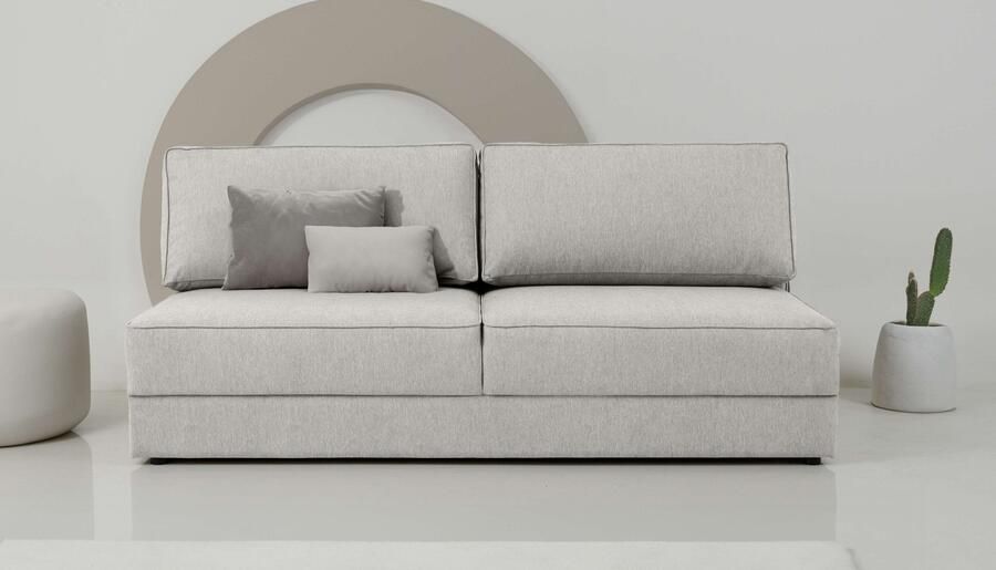 INOSIGN Slaapbank Simonton 3-zits Breedte 202 cm Ligoppervlak 202x146 cm incl. bedlade zachte structuurstof - Foto 11