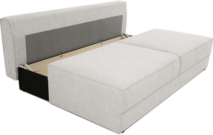 INOSIGN Slaapbank Simonton 3-zits Breedte 202 cm Ligoppervlak 202x146 cm incl. bedlade zachte structuurstof - Foto 4
