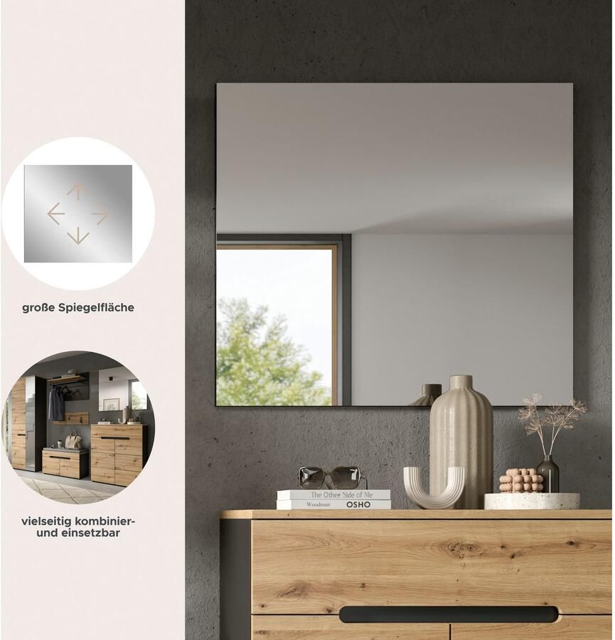 INOSIGN Spiegel Rehat Breedte 80cm Garderobespiegel gangspiegel hall spiegel wandspiegel - Foto 2