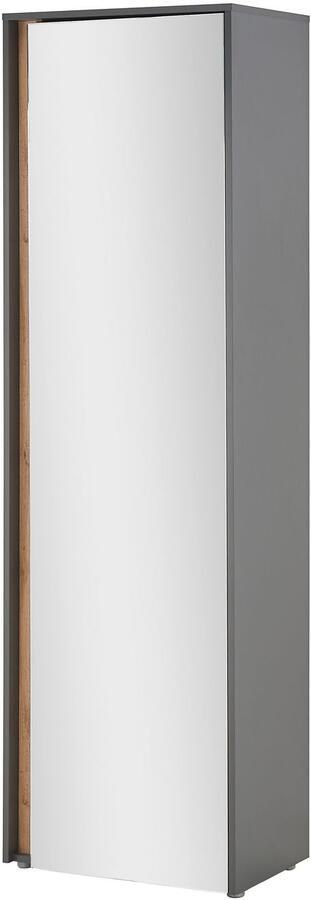 INOSIGN Spiegelkast GiRON CiTY moderne garderobekast kledingkast met opbergruimte Spiegeldoor telescopische uitschuif deur aan beide zijden te monteren 60 cm breed - Foto 7