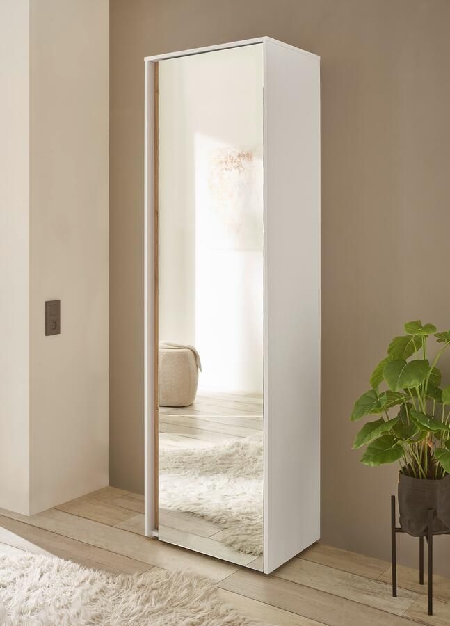 INOSIGN Spiegelkast GiRON CiTY moderne garderobekast kledingkast met opbergruimte Spiegeldoor telescopische uitschuif deur aan beide zijden te monteren 60 cm breed - Foto 5