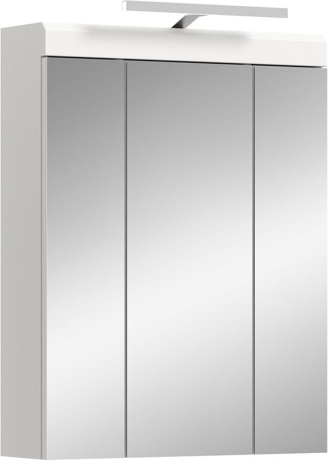 INOSIGN Spiegelkast Siena breedte 60 cm incl. verlichting 3 spiegelt deuren 9 vakken in verschillende kleuren verkrijgbaar badkamermeubels spiegel badkamerkast badkamer (set) - Foto 7