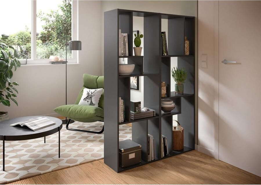 INOSIGN Staand rek Korak breedte 159 cm verticaal of horizontaal te monteren universaal inzetbaar rek lowboard roomdivider tv-meubels wandrek - Foto 6