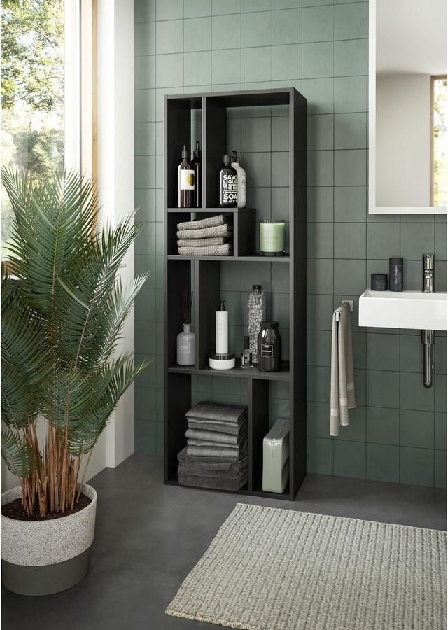 INOSIGN Staand rek Korak breedte 159 cm verticaal of horizontaal te monteren universaal inzetbaar rek lowboard roomdivider tv-meubels wandrek - Foto 3