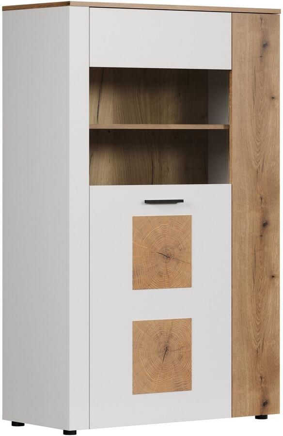 INOSIGN Staande vitrinekast Linz Opbergvitrine met elegante eindhouttoepassingen 90 42 146 cm (1 stuk) - Foto 7