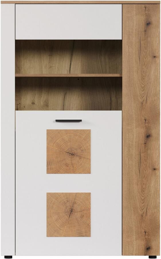 INOSIGN Staande vitrinekast Linz Opbergvitrine met elegante eindhouttoepassingen 90 42 146 cm (1 stuk) - Foto 8