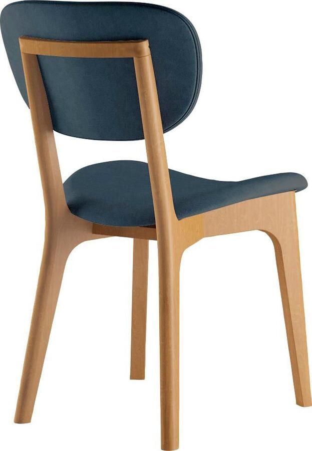 INOSIGN Stoel COZY Made in Italy Frame in beuken kersen- of notenhout massief hout designstoel (set 2 stuks) - Foto 4