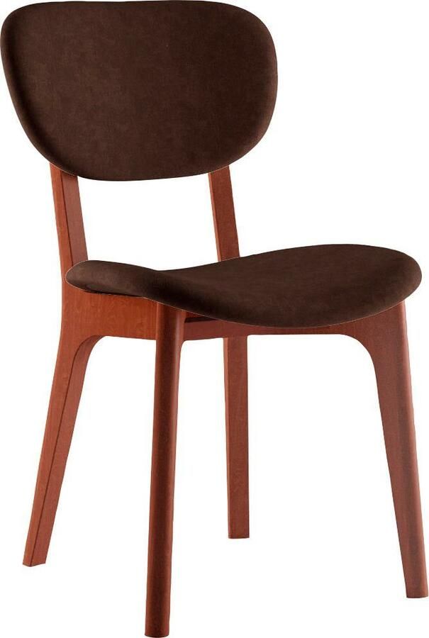 INOSIGN Stoel COZY Made in Italy Frame in beuken kersen- of notenhout massief hout designstoel (set 2 stuks) - Foto 5