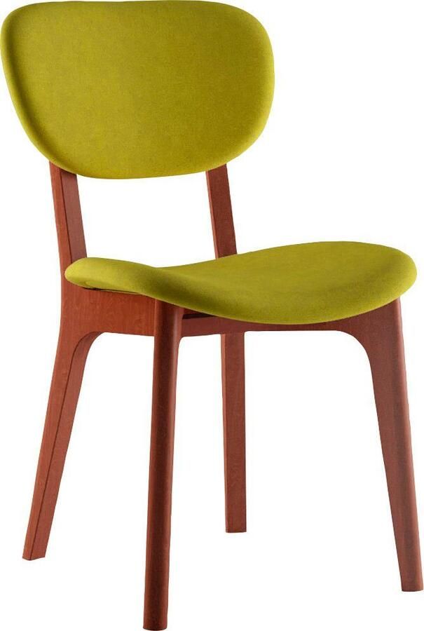 INOSIGN Stoel COZY Made in Italy Frame in beuken kersen- of notenhout massief hout designstoel (set 2 stuks) - Foto 5