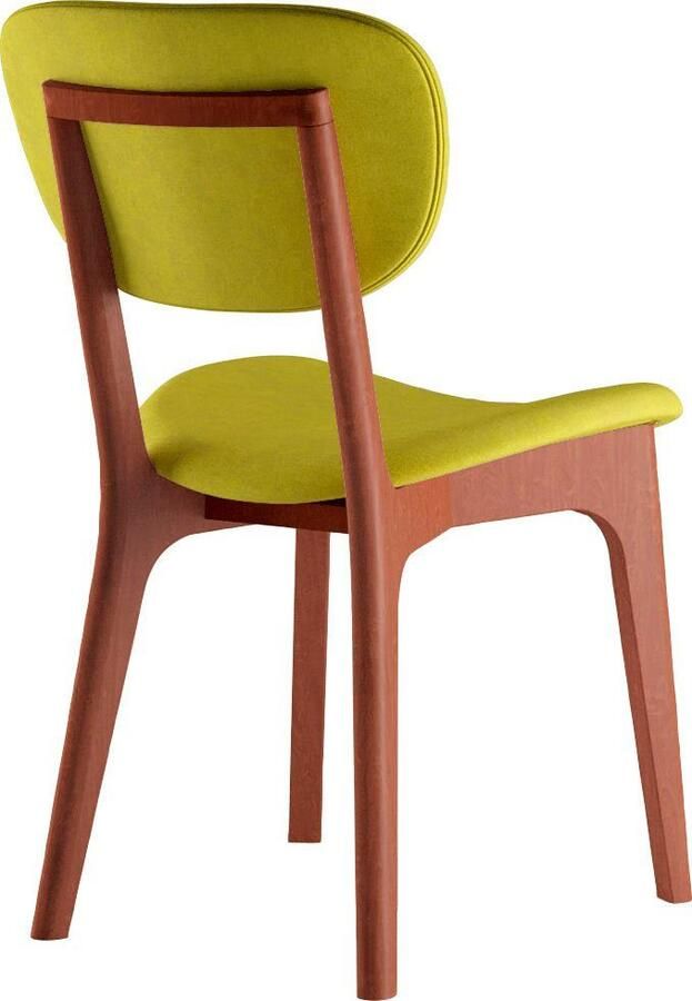 INOSIGN Stoel COZY Made in Italy Frame in beuken kersen- of notenhout massief hout designstoel (set 2 stuks) - Foto 4