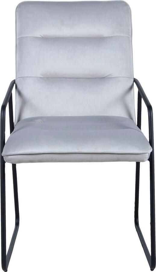 Artistiq Living Artistiq Eetkamerstoel Jamiro Velvet Lichtgrijs - Foto 9