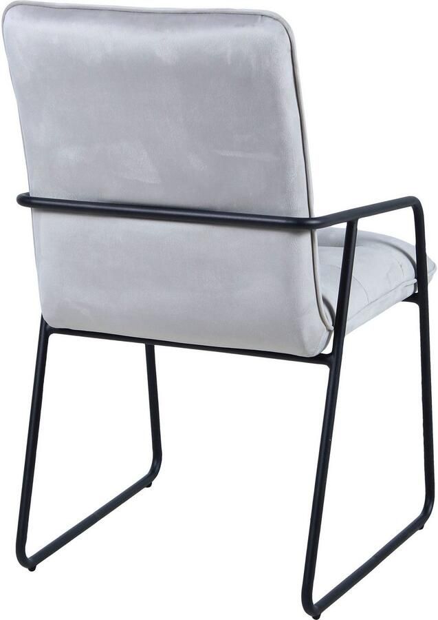 Artistiq Living Artistiq Eetkamerstoel Jamiro Velvet Lichtgrijs - Foto 4