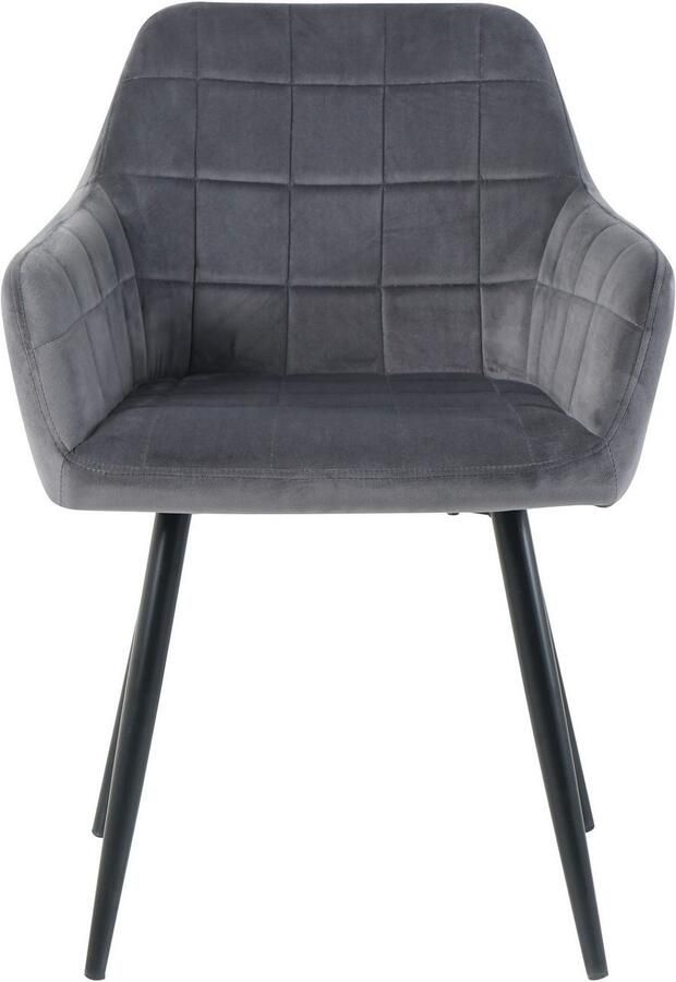 INOSIGN Stoel met 4 poten met vierkante stiksels binnenin (set 2 stuks) - Foto 2