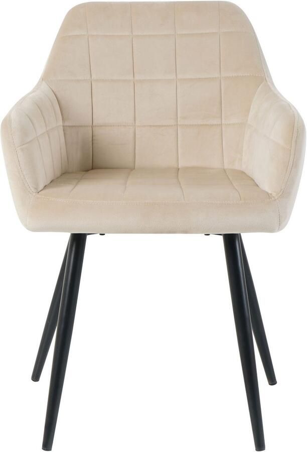 INOSIGN Stoel met 4 poten met vierkante stiksels binnenin (set 2 stuks) - Foto 3