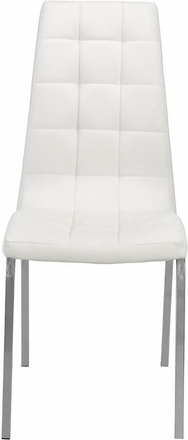 INOSIGN Stoel met 4 poten Paars (set van 2) bekleding in imitatieleer verchroomd metalen frame (set 2 stuks) - Foto 7