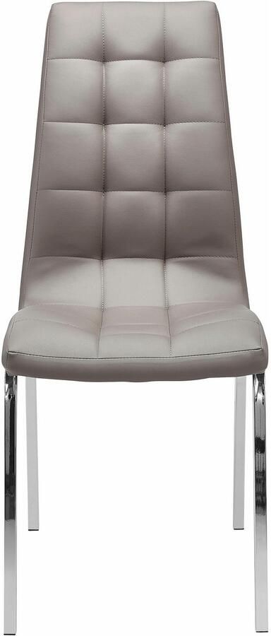 INOSIGN Stoel met 4 poten Paars (set van 2) bekleding in imitatieleer verchroomd metalen frame (set 2 stuks) - Foto 8