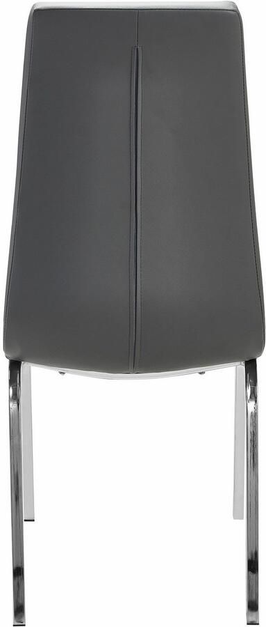 INOSIGN Stoel met 4 poten Paars (set van 2) bekleding in imitatieleer verchroomd metalen frame (set 2 stuks) - Foto 11