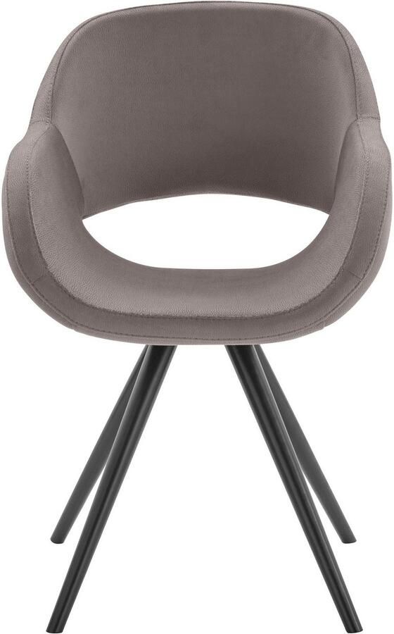 INOSIGN Stoel met armleuningen Aurora Frame van massief beukenhout in zwart gelakt (2 stuks) - Foto 9