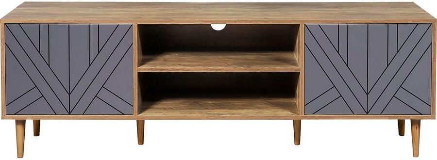 Artistiq Living Artistiq TV-meubel Beckham 160cm Grijs Naturel - Foto 6