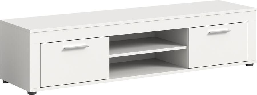 INOSIGN Tv-meubel Aosta breedte 160 cm in verschillende kleuruitvoeringen met 2 kleppen en 2 open vakken tv-bord mediabord tv-meubel - Foto 6
