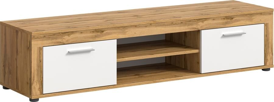 INOSIGN Tv-meubel Aosta breedte 160 cm in verschillende kleuruitvoeringen met 2 kleppen en 2 open vakken tv-bord mediabord tv-meubel - Foto 8