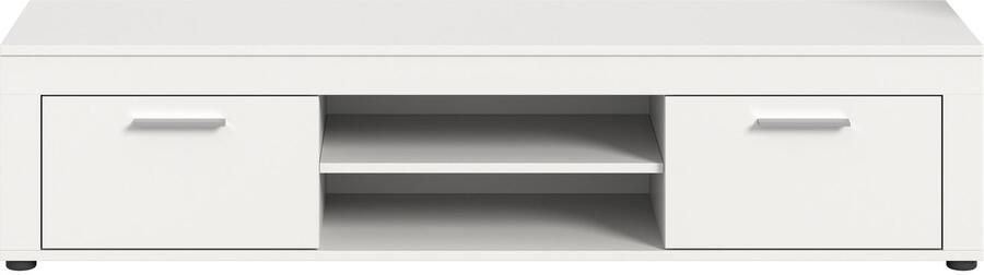 INOSIGN Tv-meubel Aosta breedte 160 cm in verschillende kleuruitvoeringen met 2 kleppen en 2 open vakken tv-bord mediabord tv-meubel - Foto 5