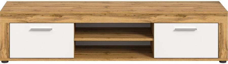 INOSIGN Tv-meubel Aosta breedte 160 cm in verschillende kleuruitvoeringen met 2 kleppen en 2 open vakken tv-bord mediabord tv-meubel - Foto 6