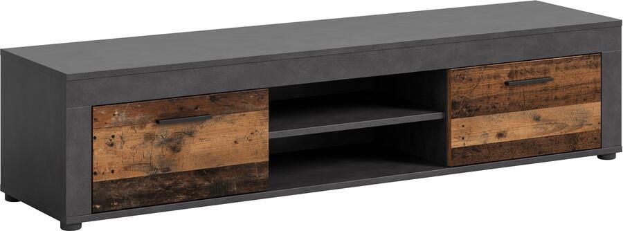 INOSIGN Tv-meubel Aosta breedte 160 cm in verschillende kleuruitvoeringen met 2 kleppen en 2 open vakken tv-bord mediabord tv-meubel - Foto 7